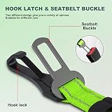 IOKHEIRA Dog Seat Belt Car Harness ISOFIX LATCH Safety Belt Pale Green view 2