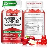 Liposomal Magnesium Complex 190mg for Kids Per Serving, Magnesium Glycinate with L-Threonate, Vitamin D3, CoQ10, L-Threonate Gummies for Rest Support, Sugar/Gluten Free, 60 Count