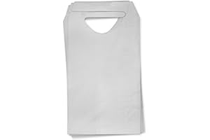SNL Quality Disposable Adult Poly-Lined Bibs - 16" X 28" - Tie-Back (Pack of 100)