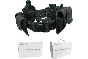 ZGJINLONG Tactical Utility Belt,Versatile Police Security Guard Military Modular Equipment System Molded Duty Belt