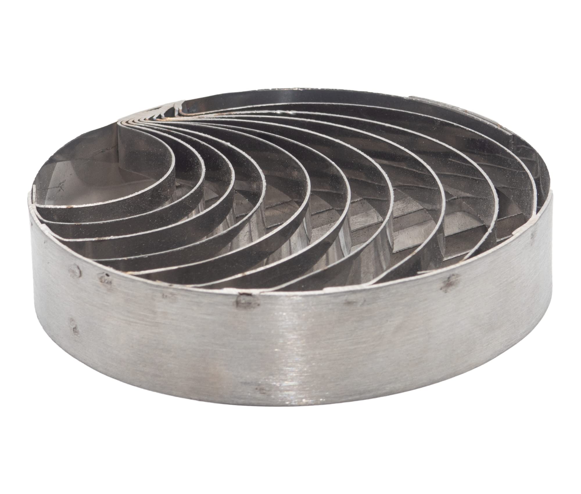 Photo 1 of La Sol Imports Concha Cutter Mexican Bread Tool Cortador de Conchas para Pan, 5.5 Inches Diameter 0.9 Inches Height Two Sided Stainless Steel (5.5 Inches)