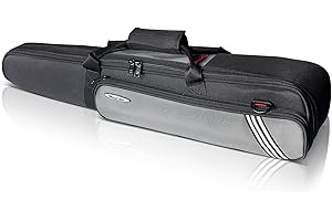 TianChunyue Clarinet Storage Case, Waterproof Universal Carry Bag for Straight High Saxophone Clarinet Instrument,20MM Thickened Lining Clarinet Case with External Pocket (Grey)