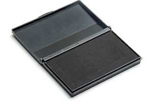 SIRDAS Ink Pad for Rubber Stamps, Stamp Pad for Clear Impression Stamping, Quality Felt Pad Black Ink, Red Ink, Blue Ink (Black, S (2 * 3.5))
