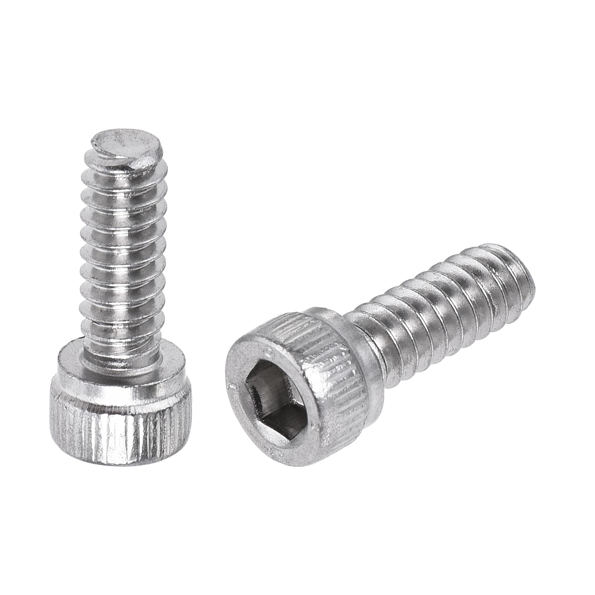 sourcing map #6-32x3/8" Hex Socket Head Cap Screw Bolts 304 Stainless Steel Polished 50pcs