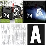 Seloom 148 PCS Reflective Mailbox Numbers and