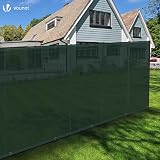 VOUNOT Privacy Netting 1.8x20m Garden Shading Net 75% UV Resistant Green view 3
