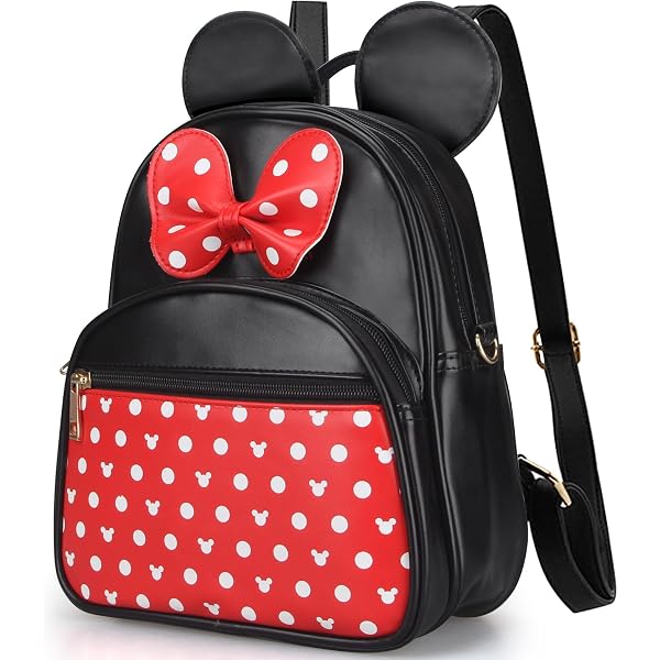 Mini Sac à Dos Femme Avec Nœud Papillon Et Pois - Convertible, Léger, Idéal Shopping Et Voyage - 9