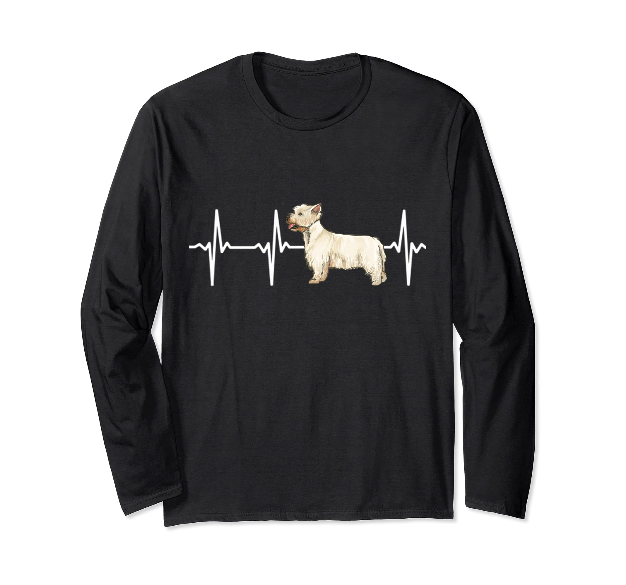 West Highland White Terrier Heartbeat Love My Dog Long Sleeve T-Shirt