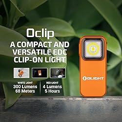 OLIGHT Oclip Rechargeable EDC Flashlight 300 Lumens