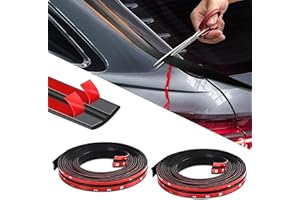 Tecledsn 2 Pieces Windshield Rubber Seal Windshield Trim Stripping, Car Weather Stripping, Waterproof Rubber Edge Trim, 22 Ft T Shape Sealing Strip Universal for Car Front Rear Windshield