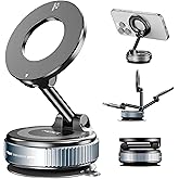MUSEL Car Phone Holder for MagSafe [88LBS Strong Suction & 24 N55 Magnets] 360° Adjustable Car Phone Mount, Phone Holders for