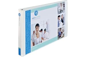 Avery Heavy-Duty View 3 Ring Binder, 1" Slant Rings, Holds 11" x 17" Paper, 1 White Binder (72124)