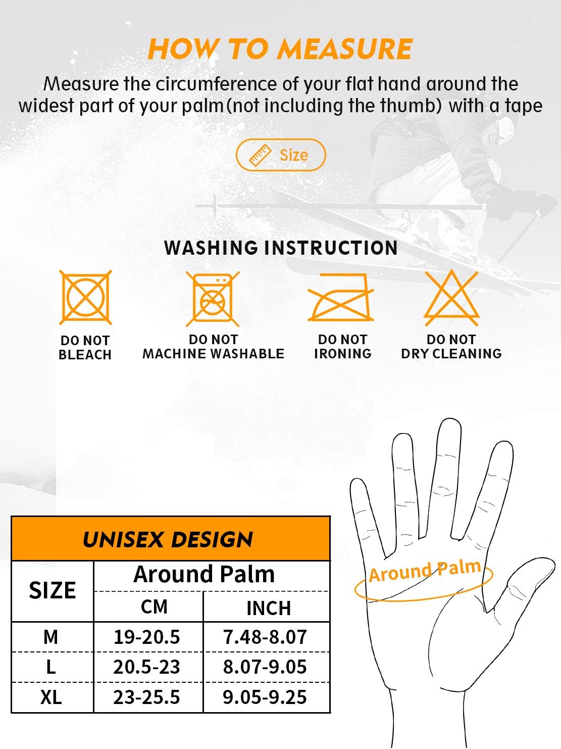 TRENDOUX Winter Gloves Men Women - 3M Thinsulate -30℉ Waterproof Ski Glove : Clothing
