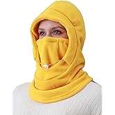 Fleece Balaclava Ski Mask Winter Face Mask for Women Men Thermal Hooded Scarf Face Cover for Cold Weather