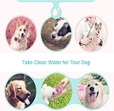COTOP Portable Dog Water Bottle 550ml White with Bowl Leakproof view 5