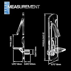 Jamiikury 4pcs Locking Shelf Support Pegs, 6mm