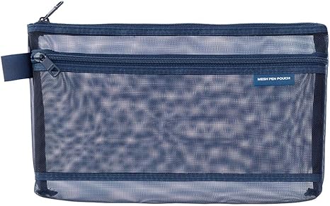 Amazon Co Jp デザインフィル ミドリ ペンケース メッシュペンポーチ ネイビー 文房具 オフィス用品