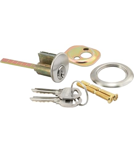 spicygem studs rim cylinder var.一仙5.0” Prime-Line Brass Diecast, Rim Cylinder Lock with Trim Ring, 5 Pin