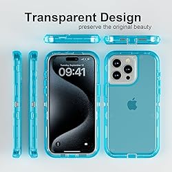 Follaroma for iPhone 15 Pro Case, Heavy Duty