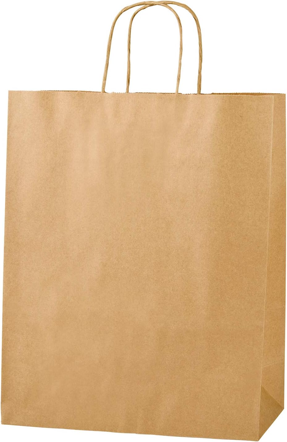 Thepaperbagstore 150 Brown Medium Paper Bags with Twisted Handles - 25x11x31cm - Kraft Paper for Gifts, DIY, Party, Shopping, Retail, Grocery, Wedding, Birthday and Takeaway