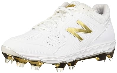 gold molded baseball cleats