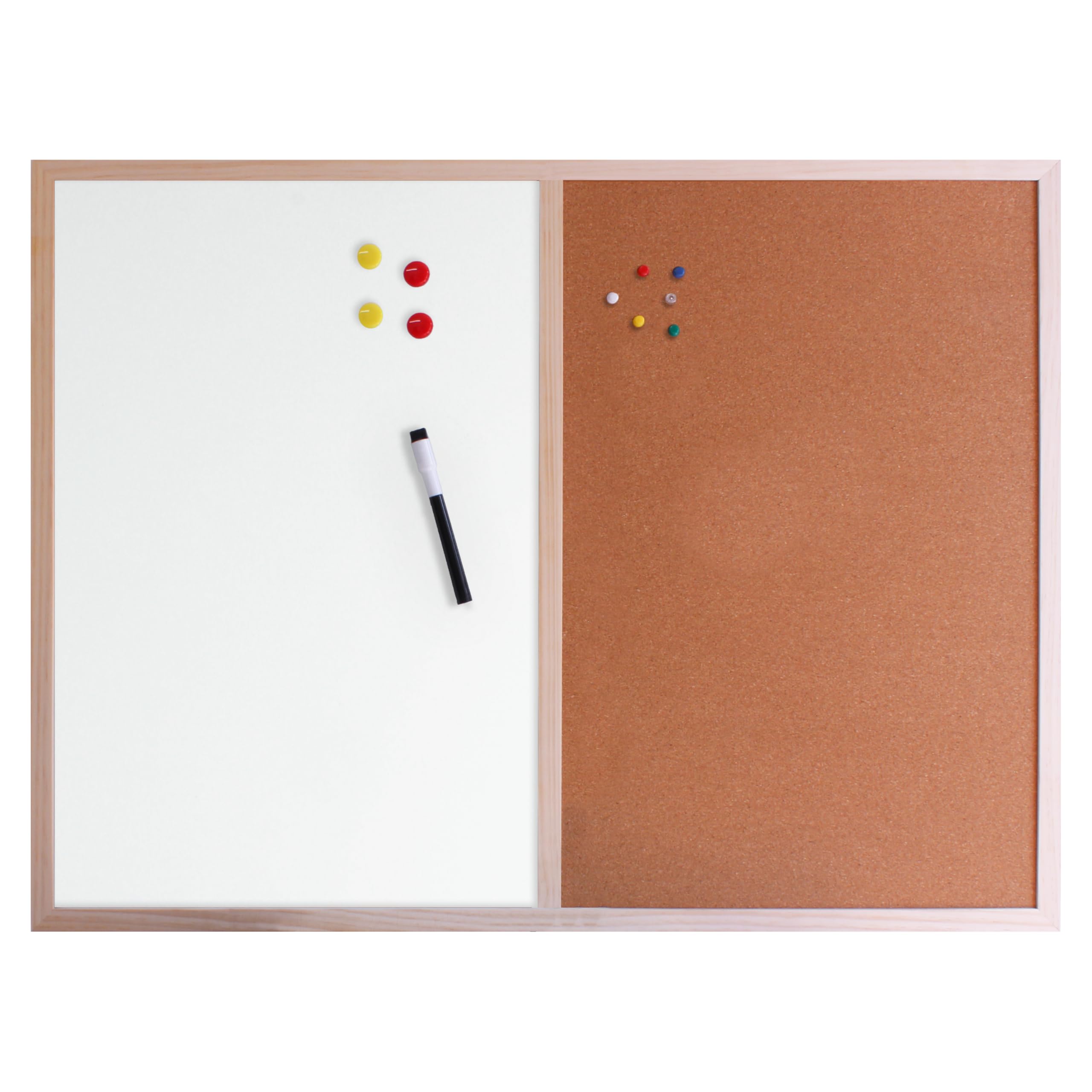 Cathedral Products Dry Erase & Cork Combination Noticeboard - 60x80cm