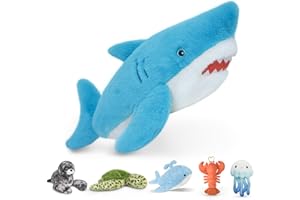 Niuniu Daddy 23" | 3.3 Pound Shark Weighted Stuffed Animals for Kids Adults, Soft Shark Weighted Plush Animal Calming Toys for Sleeping, Cute Body Pillow for Presents Birthday Christmas Holiday