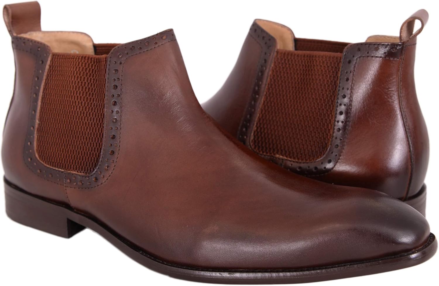 mens brown leather dress boots