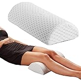 ComfiLife Knee Pillow for Back Sleeping – 100% Memory Foam Bolster Pillow for Legs – Under Knee Pillow for Sleeping on Back –