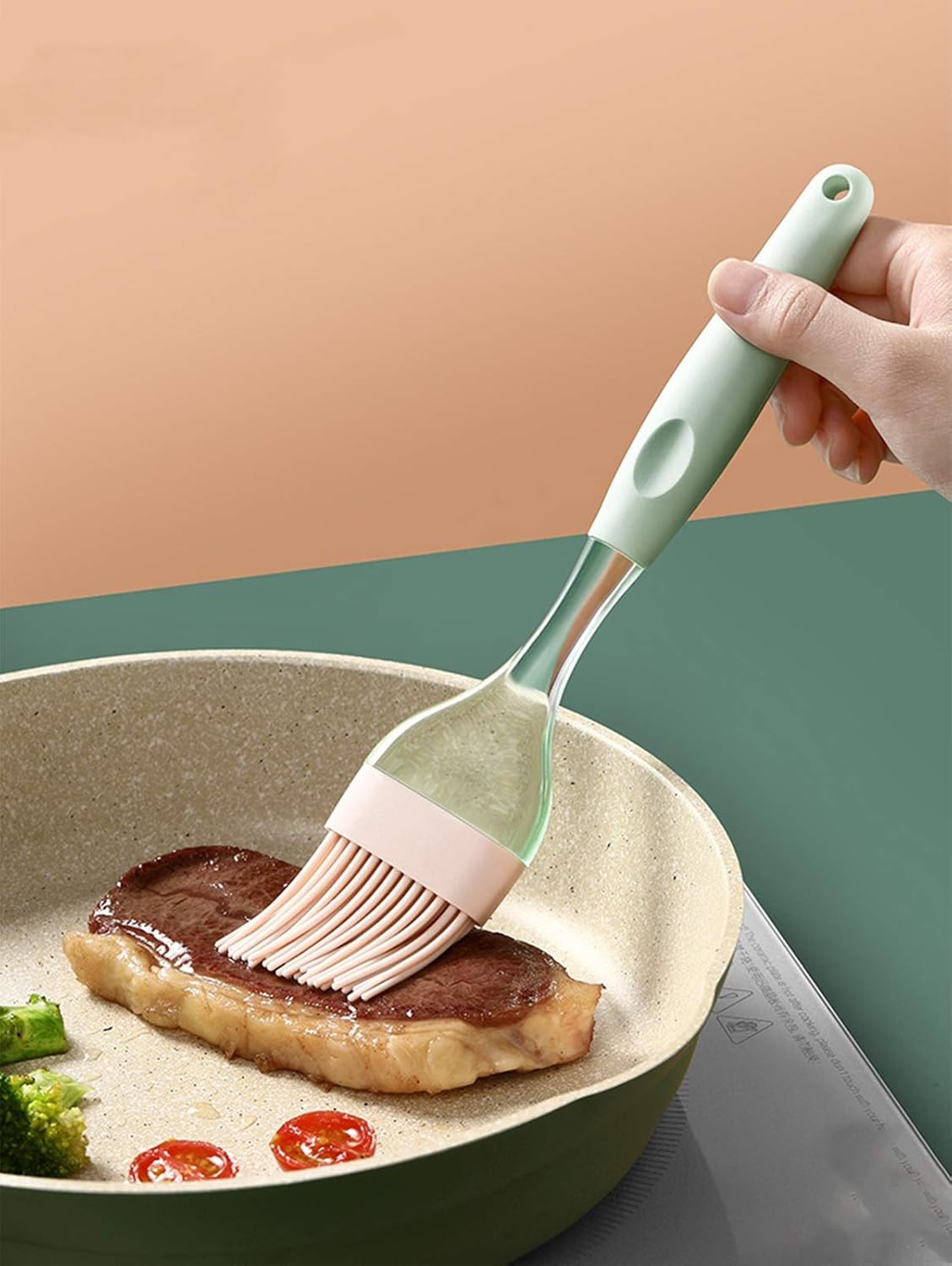 jixiejumo Silicone Basting & Pastry Brush, Spread Marinade Oil Butter Sauce for BBQ Grill Baking Kitchen Cooking Food : Garden & Outdoor