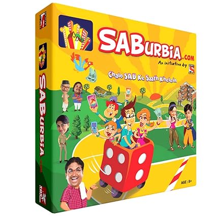 Toykraft Family Board Game - Saburbia, Multi Colour