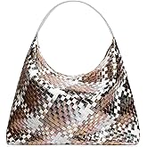 JINMANXUE Woven Tote Bag for Women, Woven Bags with Small Purse,Large Braided Top Handle Hobo Satchel Handbag