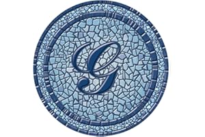 Skip's Garage Custom Monogrammed Decorative Pool Art - Mosaic Pool Art - Choose Your Size & Personalization - Easy Drop-in Installation