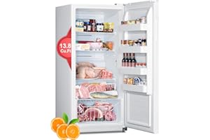 SMAD Freezer Upright, Upright Freezer, Stand Up Freezer, Upright Freezers13.8 cu ft, Frost Free Upright Freezers Dual Mode Fridge/Freezer White