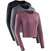 NELEUS Women's 3 Pack Compression Workout Athletic Shirt