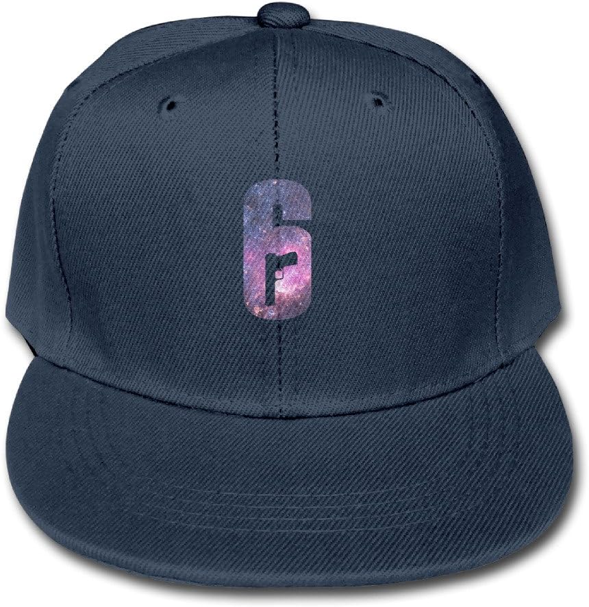 Rainbow Six Siege 6 Cotton Baseball Cap Boys Girls Snapback Hip Hop Flat Hat Navy