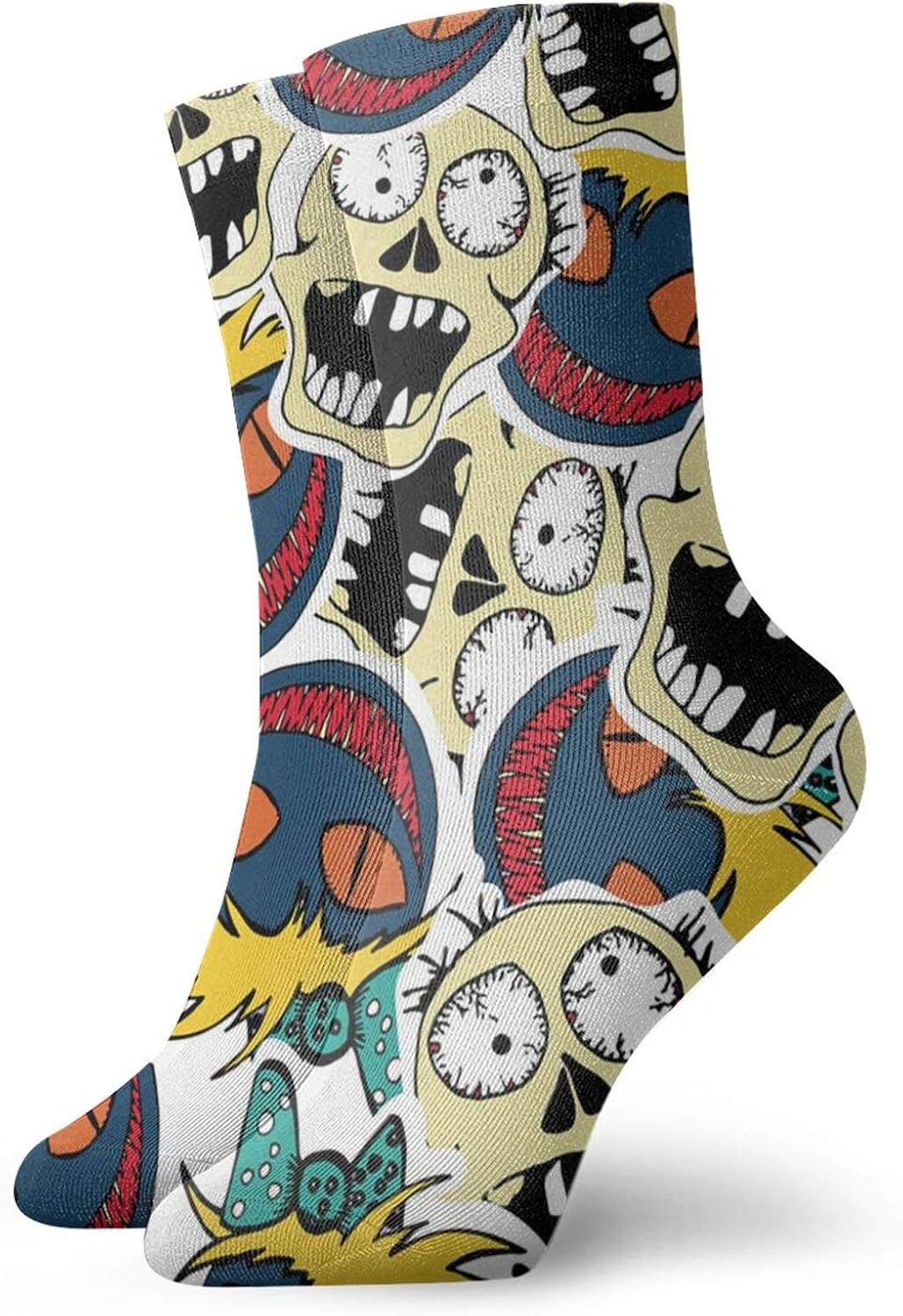 Crazy Zombie Sports Socks Soft Warm SkinFriendly Casual