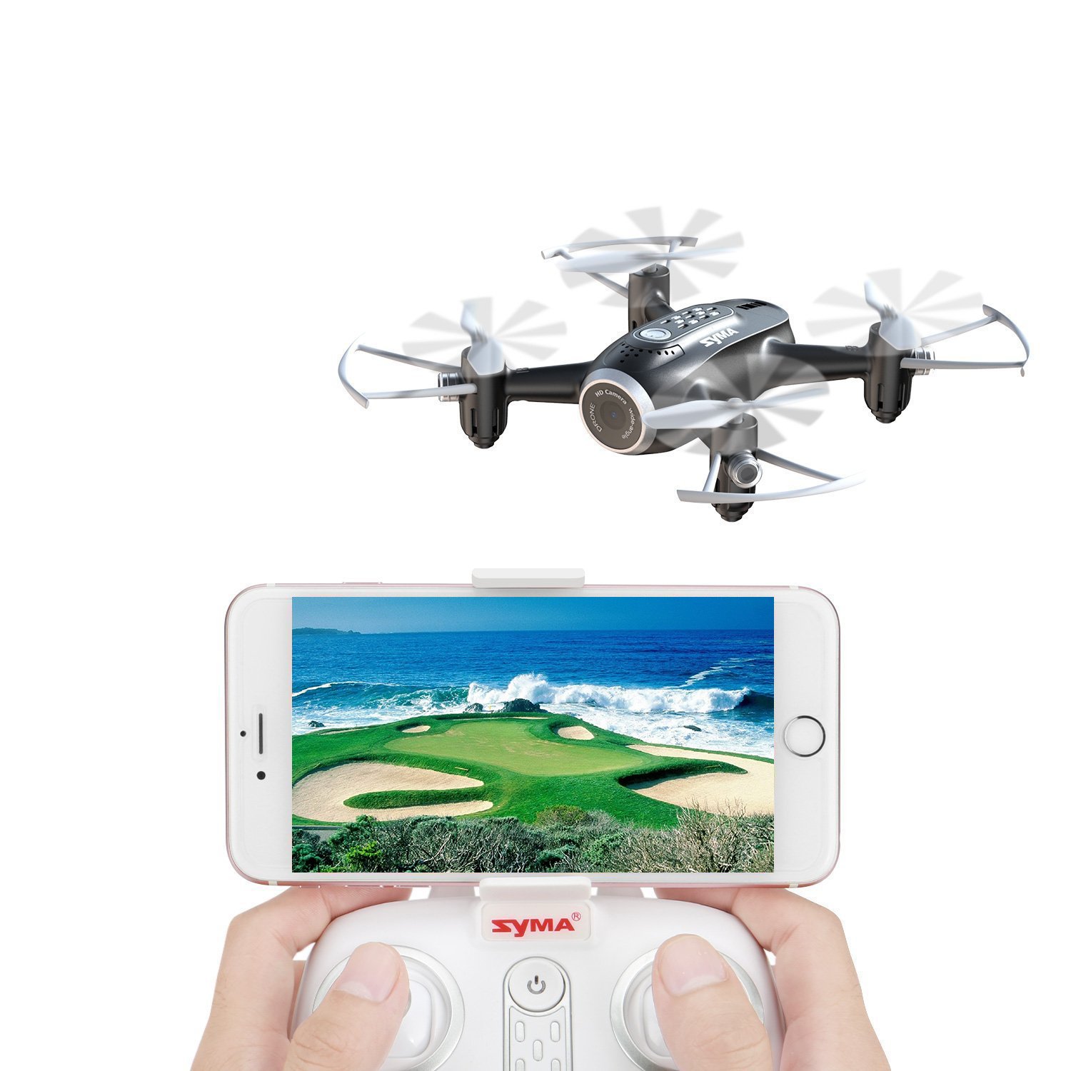 Syma FPV RC Drone Mini Drone X22W Nano Quad Copter WiFi FPV Pocket