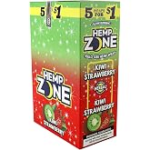 The Zone Premium Kiwi Strawberry Wraps. 75 Total Wraps! 5 Wraps Per Pack.15 Packs! Non-GMO, Nicotine &amp; Tobacco Free, Slow &amp; Smooth Burn.