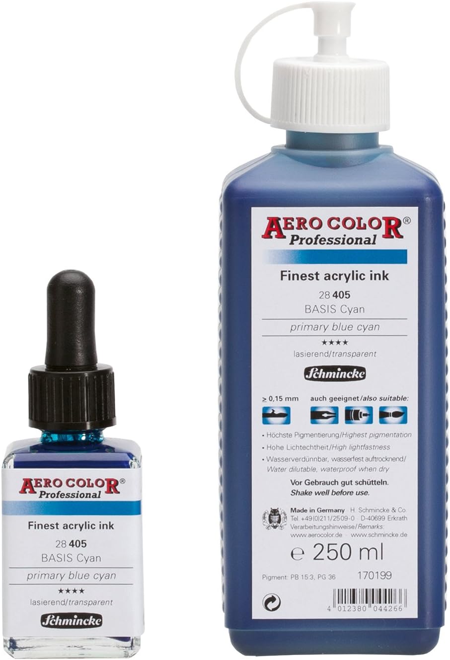 Schmincke, AERO COLOR® Professional, Lemon yellow 250 ml, 28201027, highly liquid