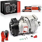 A-Premium Air Conditioner AC Compressor with Clutch | Compatible with Acura MDX 2007-2013, ZDX 2010-2013 &amp; Honda Odyssey 2008-2017, Pilot 2008-2015, Ridgeline 2009-2014