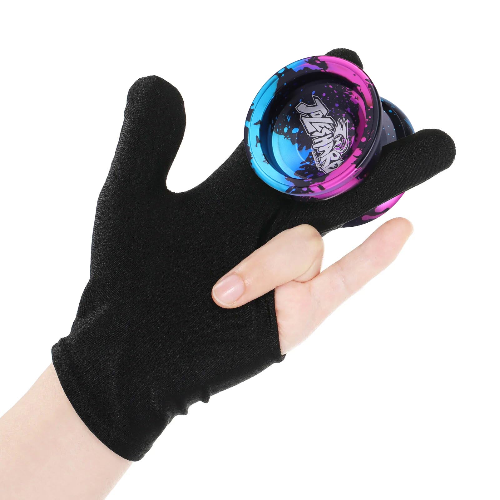 Professional Unresponsive Yoyo X4 for Pros and Responsive Yoyos for Kids Beginners - Replaceable Unresponsive Bearings, Gloves, Removal Bearing Tool and 5 Cords Included(Red Black Blue)