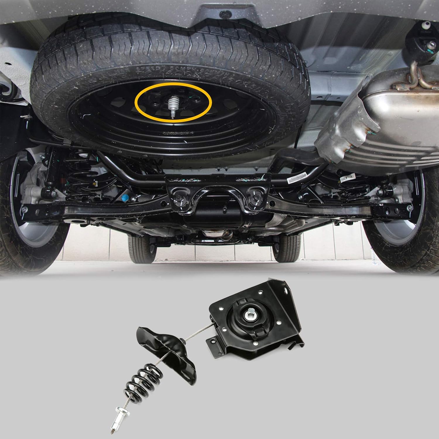 Spare Tire Hoist Spare Tire Winch Carrier Hoist Compatible with 1999-2019 GMC Yukon XL Sierra 1500 2500 3500 Chevrolet Tahoe Suburban 1500 2500 Silverado 1500 2500 3500 HD 924-510 20870067 15703311: Automotive