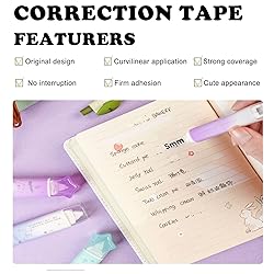 BITOSEE 2 in 1 White Out Correction Tape and Double