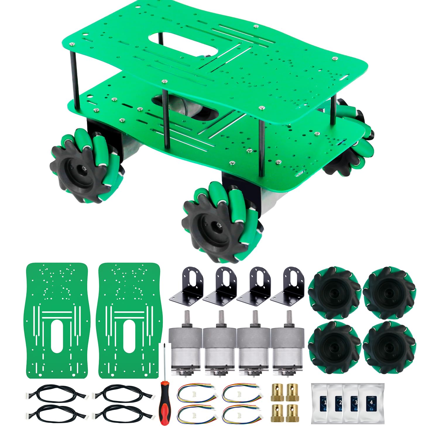 Mua Yahboom Robot Car Chassis 65mm Mecanum Wheel Aluminum Alloy Chassis ...