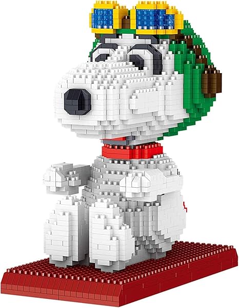 Amazon Co Jp ミニブロック犬3dパズル 大人 子供のためのスケートボーディングスヌーピーモデル12 アップ C ホーム キッチン
