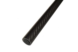 FIRE MECCA Carbon Fiber Tube - 3K Twill Weave Pattern, Matte Finish [Nominal - 7/8" OD, 23/32" ID, 49.2" Length, 1/16" Wall Thickness] [Actual - 22mm OD, 18mm ID, 1250mm Length, 2mm Wall Thickness]