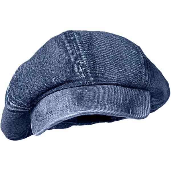 Women Denim Newsboy Cap Slouchy Newsboy Hat Visor Beret Flat
