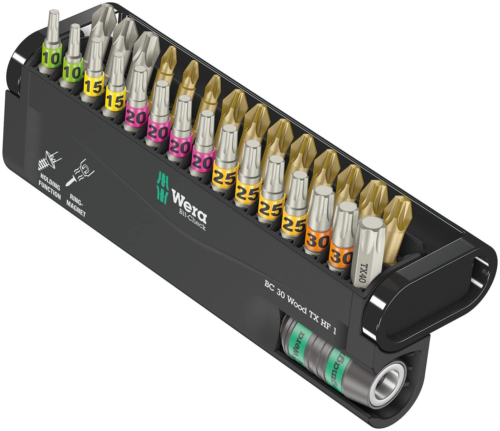 Wera - 05057436001 - Bit Assortment, Bit-Check 30