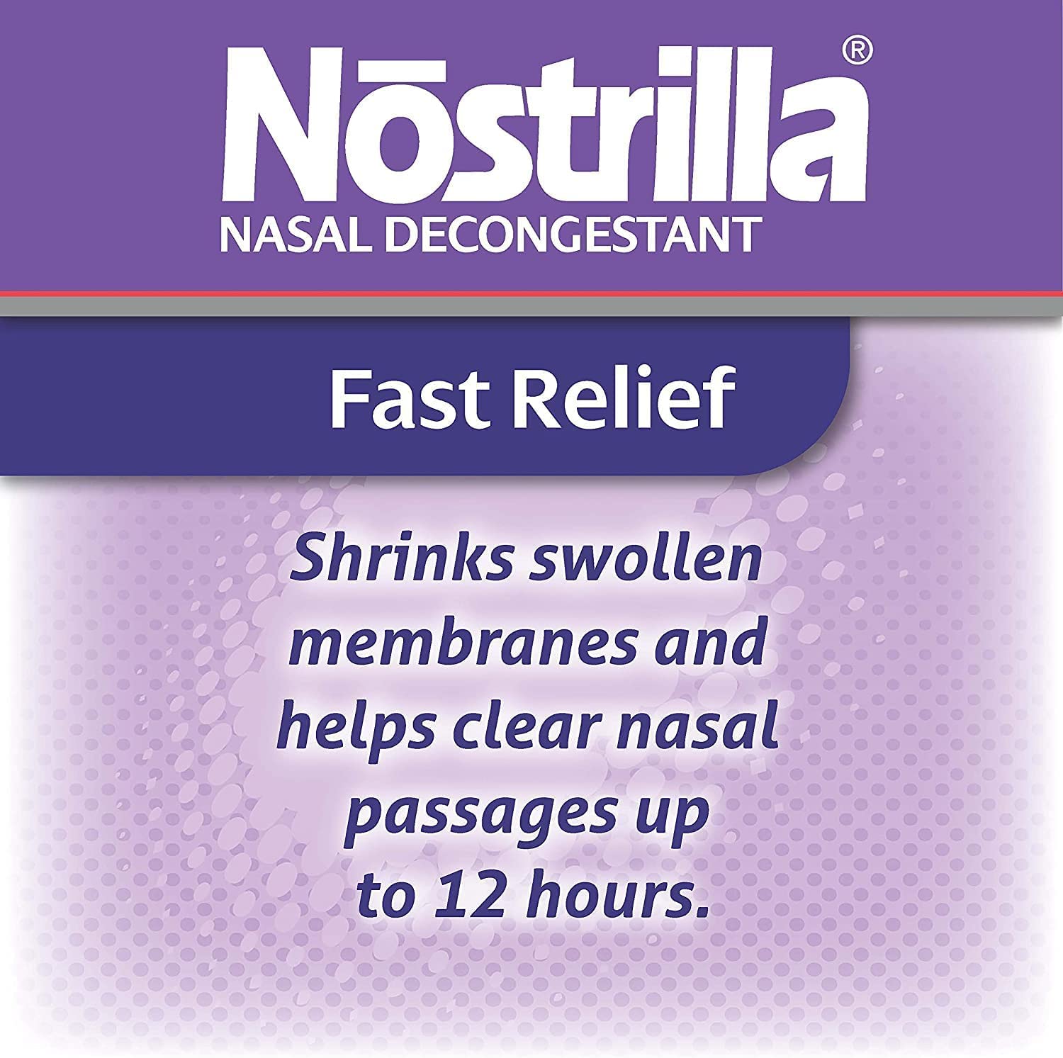Nostrilla Nasal Decongestant Spray, Stuffy Nose Relief, 0.5 oz (3 Pack)